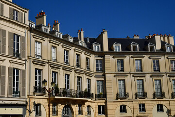 Fototapeta na wymiar Versailles; France - february 2 2021 : city centre