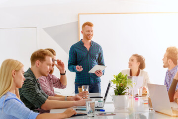 Business people that work together in office