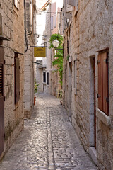 Fototapeta na wymiar Trogir, Croatia; september 2021 : picturesque old city