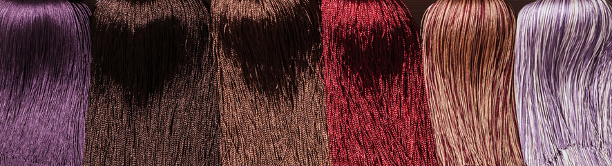 Pendants with fringe for curtains