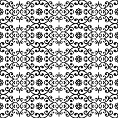 Orient classic pattern. Seamless abstract background with vintage elements. Orient background. Black and white ornament for wallpaper and packaging