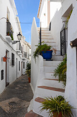 Frigiliana. Beautiful streets in the province of Malaga, Andalusia, Spain