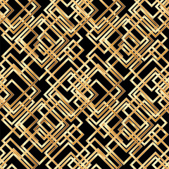 Art deco seamless geometric pattern, vector illustration	
