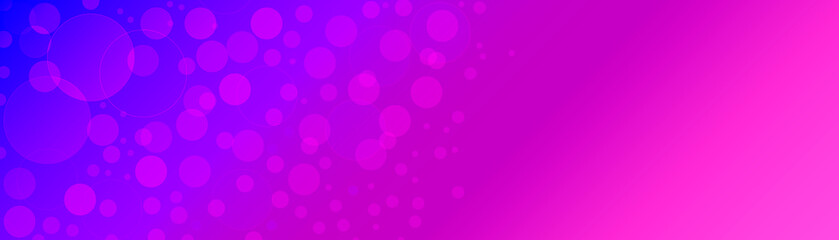 Gradient background with round bokeh. Simple composition with place for text. Banner