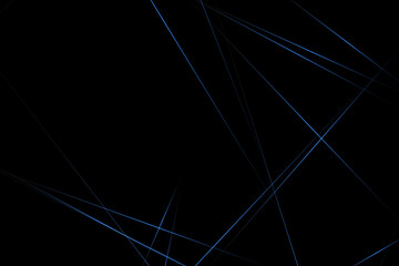 Abstract black with blue lines, triangles background modern design. Vector illustration EPS 10.