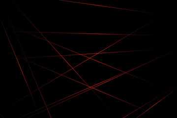 Obraz premium Abstract black with red lines, triangles background modern design. Vector illustration EPS 10.
