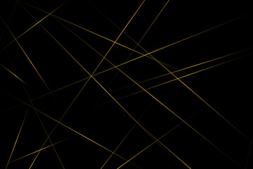 Abstract black with gold lines, triangles background modern design. Vector illustration EPS 10.