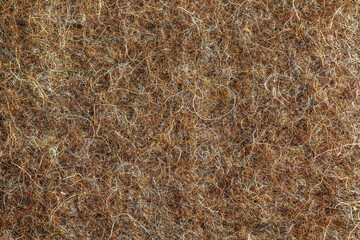 Fototapeta na wymiar Knitted background from dog hair. Thread for knitting from fluff of dogs. Medical product