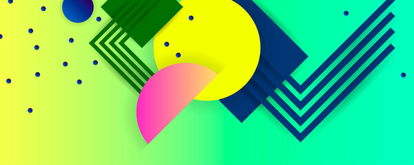 Summer juicy neon colors Abstract background modern futuristic graphic with lines and dots. Vector background design