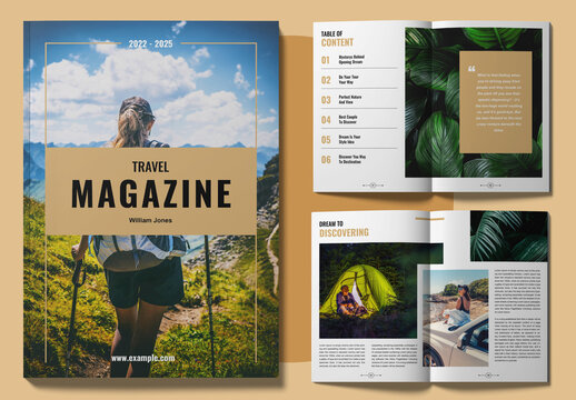 Travel Magazine Design Layout