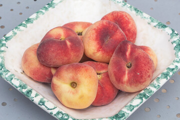 Peaches in a bowl