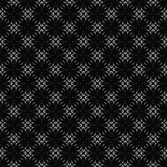 Black and white seamless pattern texture. Greyscale ornamental graphic design. Mosaic ornaments. Pattern template. Vector illustration. EPS10.