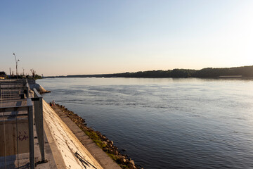 Fototapeta premium Costal street at the center of city of Ruse, Bulgaria