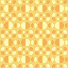 Rounded abstract seamless pattern - accent for any surfaces.
