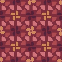 Rounded abstract seamless pattern - accent for any surfaces.