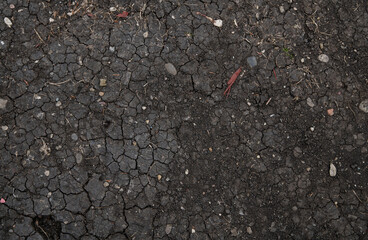 Brown cracked  ground texture. Ground background.