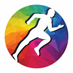 Running and Marathon Logo Vector Design. Running man vector symbol.