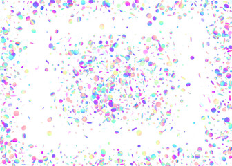 Falling Glitter. Digital Foil. Hologram Effect. Luxury Art. Violet Shiny Confetti. Carnival Sparkles. Laser Abstract Backdrop. Disco Banner. Blue Falling Glitter