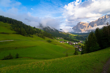 Breathtaking valley in the Dolomites