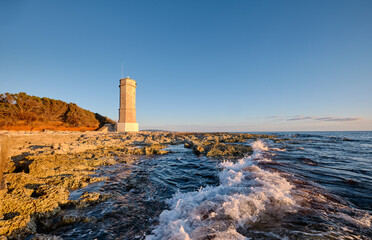 lighthouse at sunset