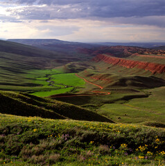Red Canyon at sunset   near Lander, Wyoming © Tom