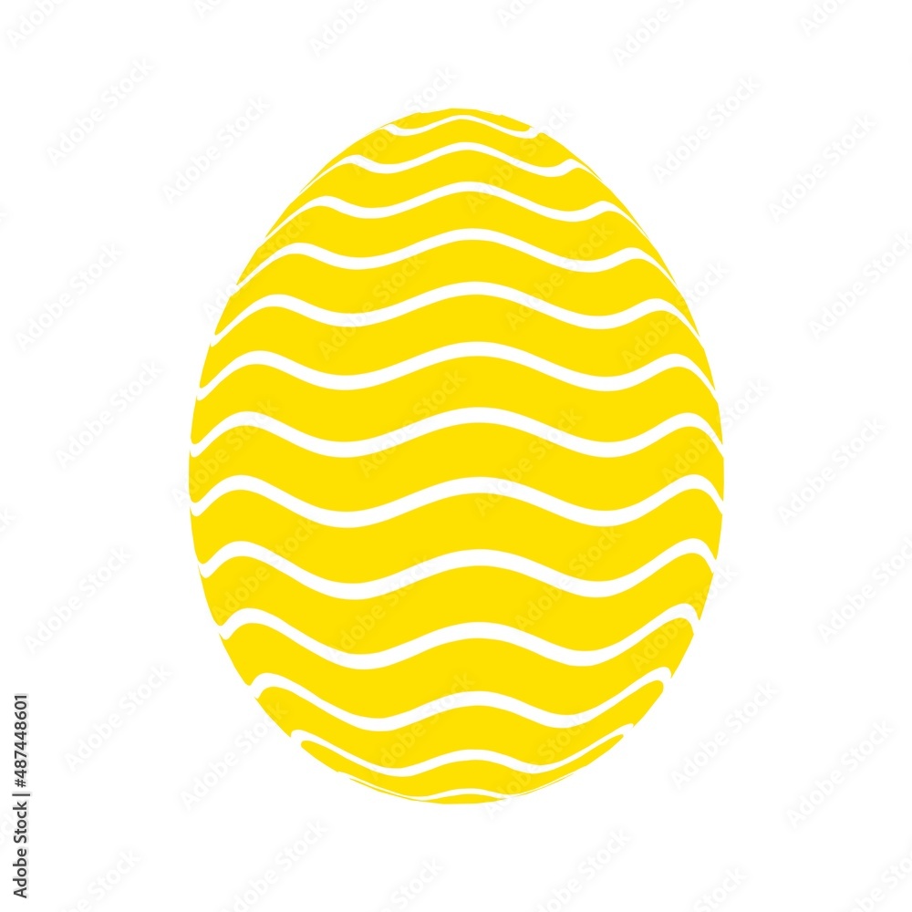 Poster one color easter egg with texture. rendering an image.