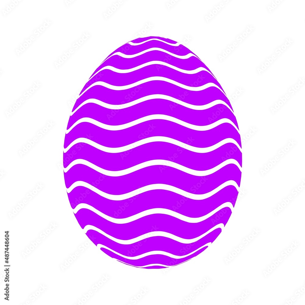 Poster one color easter egg with texture. rendering an image.