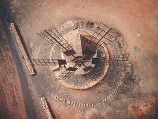 Tefia windmill in Fuerteventura, Canary Islands