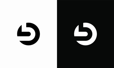 Initial Letter B Lettermark Logo Vector Design