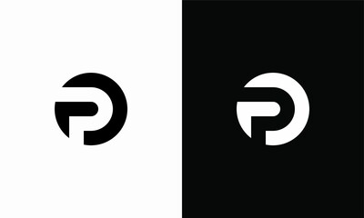Letter P logo. Icon design. Template elements. Geometric abstract logos