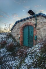 Remains of historic 19th century fortress of Magdeburg