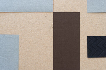 rectangles and squares on cardboard