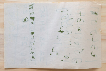 ink seepage or verso of old paper