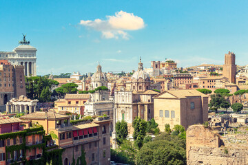 The Palatine Hill , the first nucleus of the Roman Empire