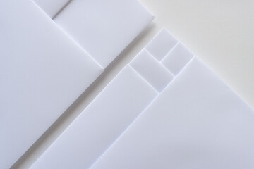folded blank paper design