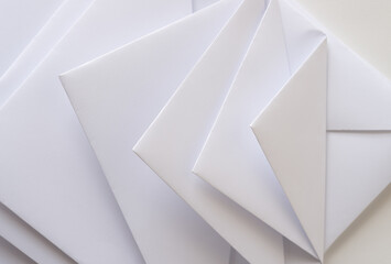 three dimensional folded blank paper viewed from the top