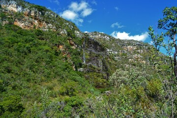 mountain landscape with blue sky