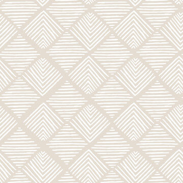 Fototapeta Aesthetic Contemporary printable seamless pattern with abstract Minimal elegant line brush stroke shapes and line in nude colors.
