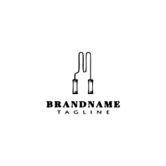 jumping rope logo icon design template vector illustration