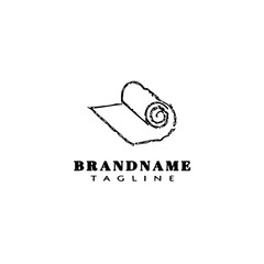 training mat logo icon design template vector