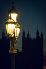 street lamp in the night