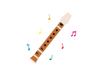 茶色いリコーダー　笛