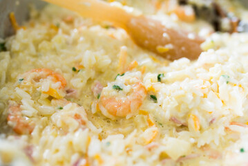 Arroz com camarão