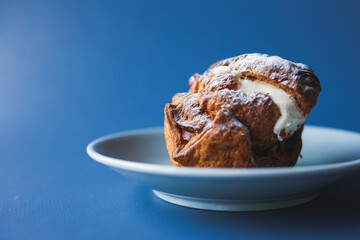 Coffee break with original cream puff