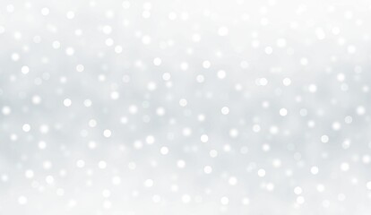 Glittering falling snow abstract textured illustration. White winter holidays background.