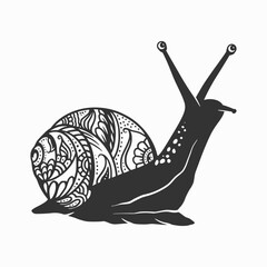 Snail vector illustration, snail logo design  © Mashoid Studio