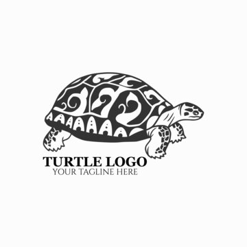 Turtle logo vector, turtle icon illustration, turtle icon art