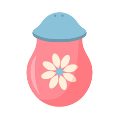 Ceramic pepper or salt shaker. Kitchen utensils and dinnerware.