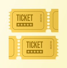 vector cinema tickets illustration