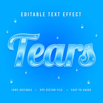 decorative tears Font and Alphabet vector